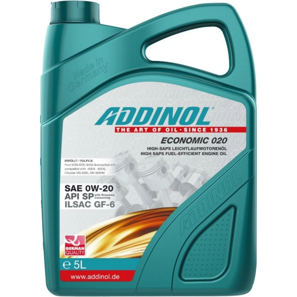 Моторное масло Addinol ECONOMIC 020 5Л 4014766241382