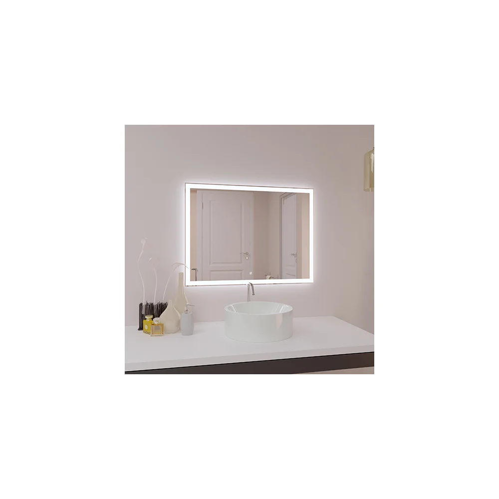 Зеркало SANTREK HOME с LED подсветкой "КРИСТАЛЛ премиум" 800x600мм 79472