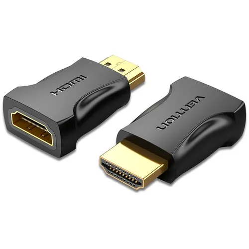 Переходник аудио-видео VENTION AIMB0, HDMI (m) - HDMI (f), ver 2.0, медный, GOLD, черный