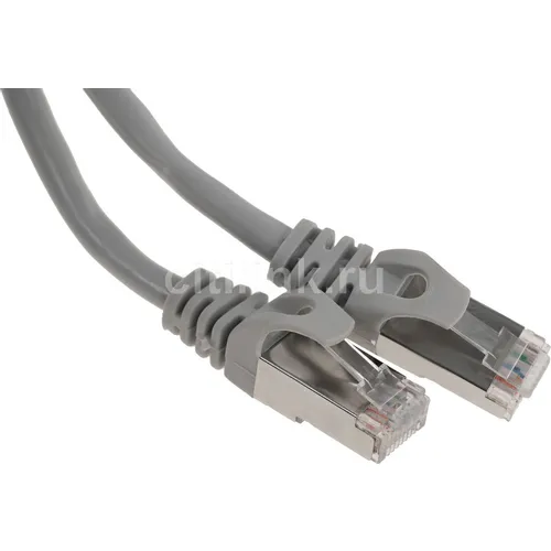Патч-корд PREMIER PP6-3M литой (molded), FTP, кат.6, 3м, 4 пары, 24AWG, алюминий омедненный, многожильный, серый