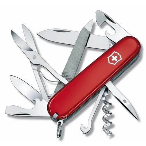 Складной нож Victorinox Mountaineer, функций: 18, 91мм, красный, коробка картонная [1.3743]
