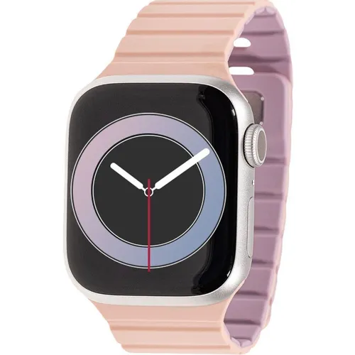 Ремешок ZIBELINO APL-38-L-MC-LPNKPUR для Apple Watch, розовый [zbs-apl-38-l-mc-lpnkpur]
