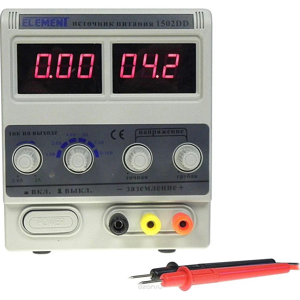Лабораторный блок питания ELEMENT 1502DD 15303