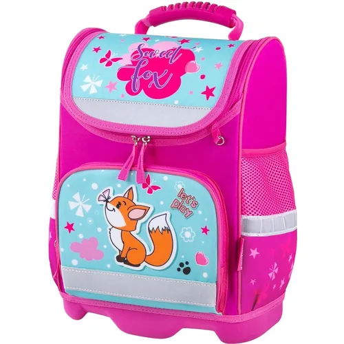 Ранец детский с ортопедической спинкой ЮНЛАНДИЯ Wise 271396 Lovely fox