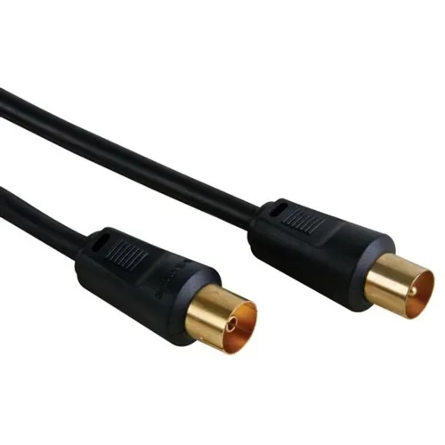 Кабель антенный PREMIER 5-361 1.5, Coax (m) - Coax (m), медный, 1.5м, GOLD, черный/серый