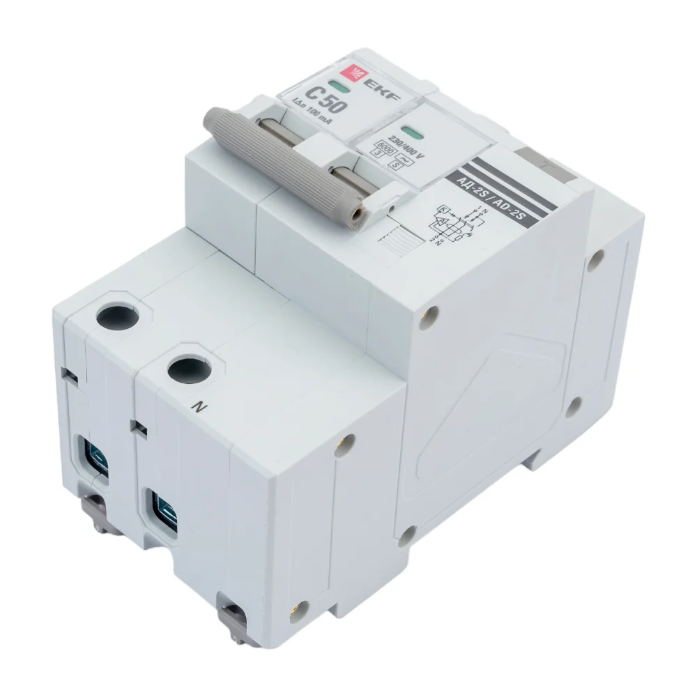 Дифференциальный автомат EKF АД-2 S PROxima DA2-6-50-100S-pro