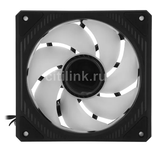 Вентилятор ALSEYE Mirror-B-P 120мм, 4-pin, 2000об/мин, 13.5 - 35.2 дБ, ARGB, черный, Ret