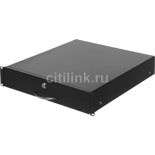 Ящик ЦМО ТСВ-Д-2U.450-9005, 2, 19", черный, (в упаковке: 1шт)