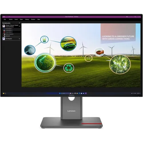27" Монитор Lenovo ThinkVision P27q-40, 2560x1440, IPS, 120Гц, 1хHDMI, 1хDP, черный [64a7gat6uk]