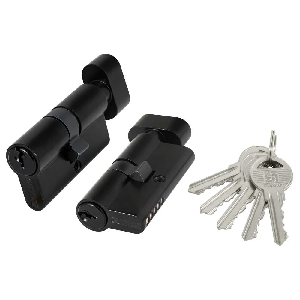 Цилиндровый механизм Fuaro (100 ZM/60) 1000ZMKnob60(25+10+25) BL 45437