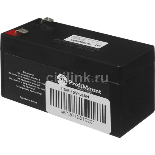 Аккумуляторная батарея PROFICABLE PCM-12V1.2AH для ИБП, 12В, 1.2Ач