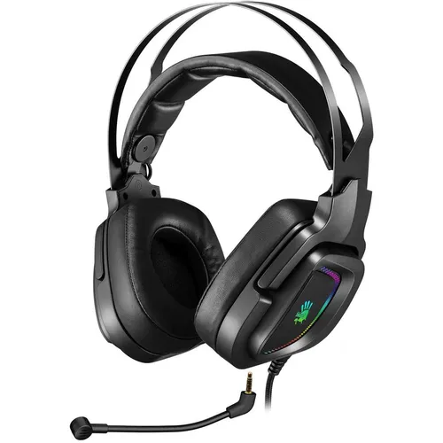Гарнитура игровая A4TECH Bloody G570, для компьютера, мониторные, проводные, черный / серый [g570 (black+grey) usb]