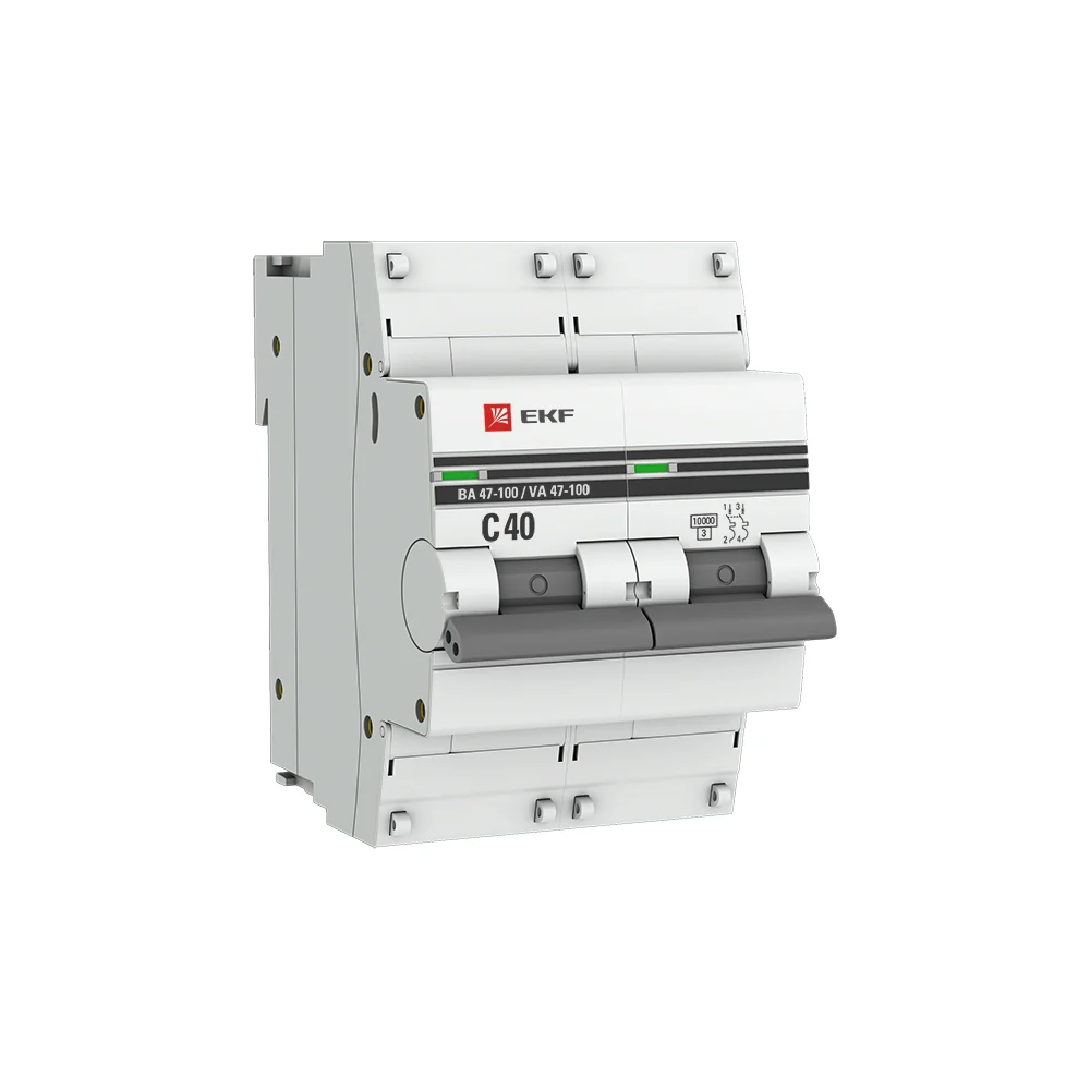 Автоматический выключатель EKF ВА 47-100 PROxima mcb47100-2-40C-pro