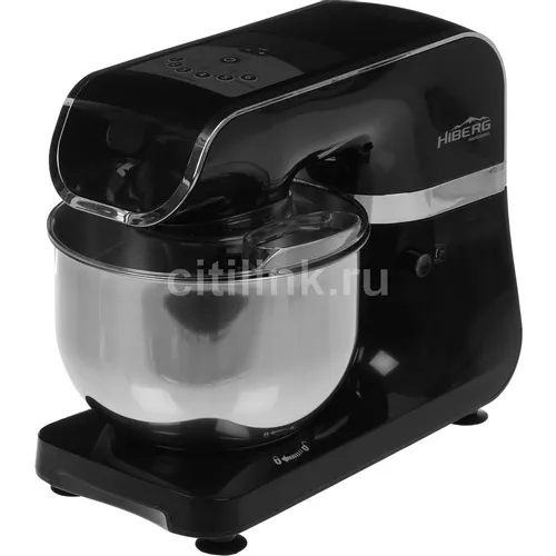 Миксер планетарный HIBERG MP 1040 DB, 1000Вт, черный