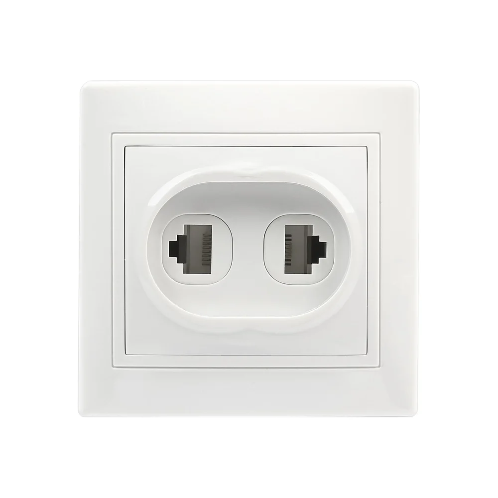 Компьютерная + телефонная розетка Smartbuy Венера SBE-01w-S1-RJPH