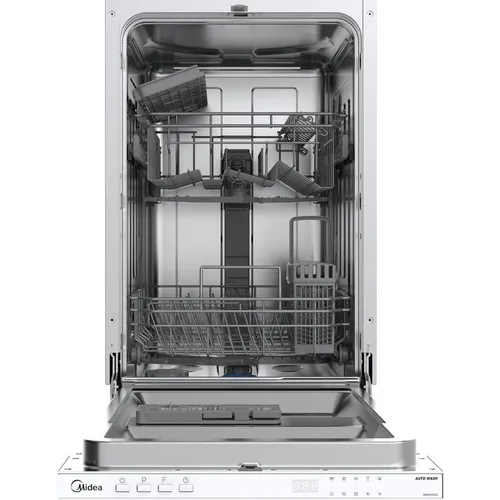 Встраиваемая посудомоечная машина Midea MID45S050, узкая, ширина 44.8см, полновстраиваемая, загрузка 9 комплектов