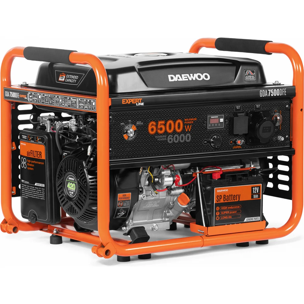 Бензиновый генератор DAEWOO GDA 7500DFE