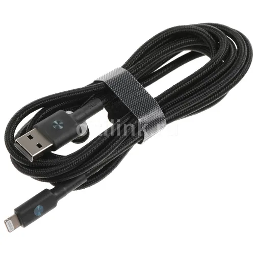 Кабель ZMI AL881, Lightning (m) - USB (m), 2м, MFI, черный