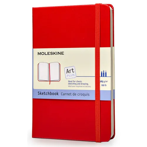 Блокнот Moleskine Art, 104стр, твердая обложка, красный [artqp063r]