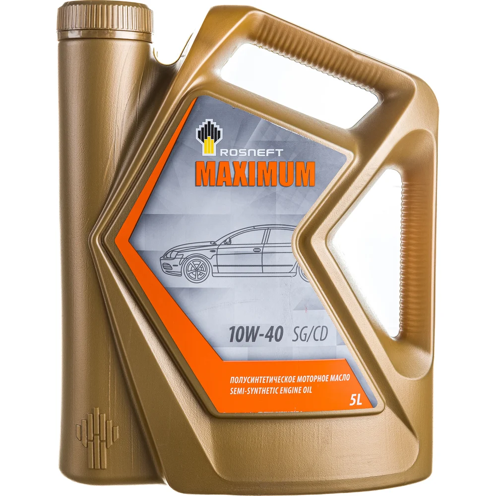 Полусинтетическое моторное масло Роснефть Maximum 10W-40 SG-CD 40814350