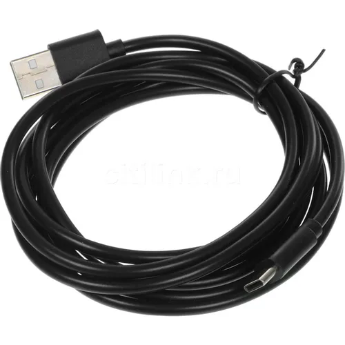 Кабель KINGPRICE KP-USBAC-3A-2m, USB Type-C (m) - USB (m), 2м, 3A, черный