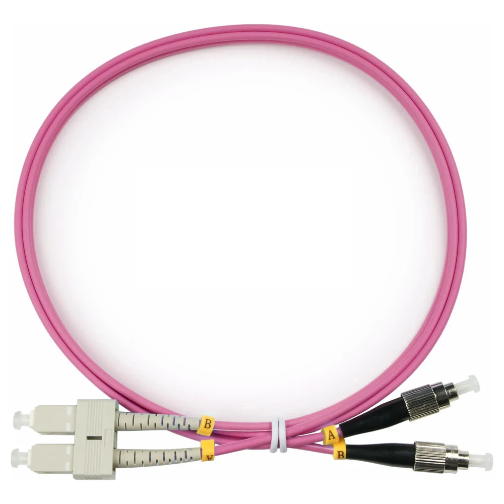 Дуплексный оптический патч-корд TopLan DPC-TOP-OM4-FC/P-SC/P-150