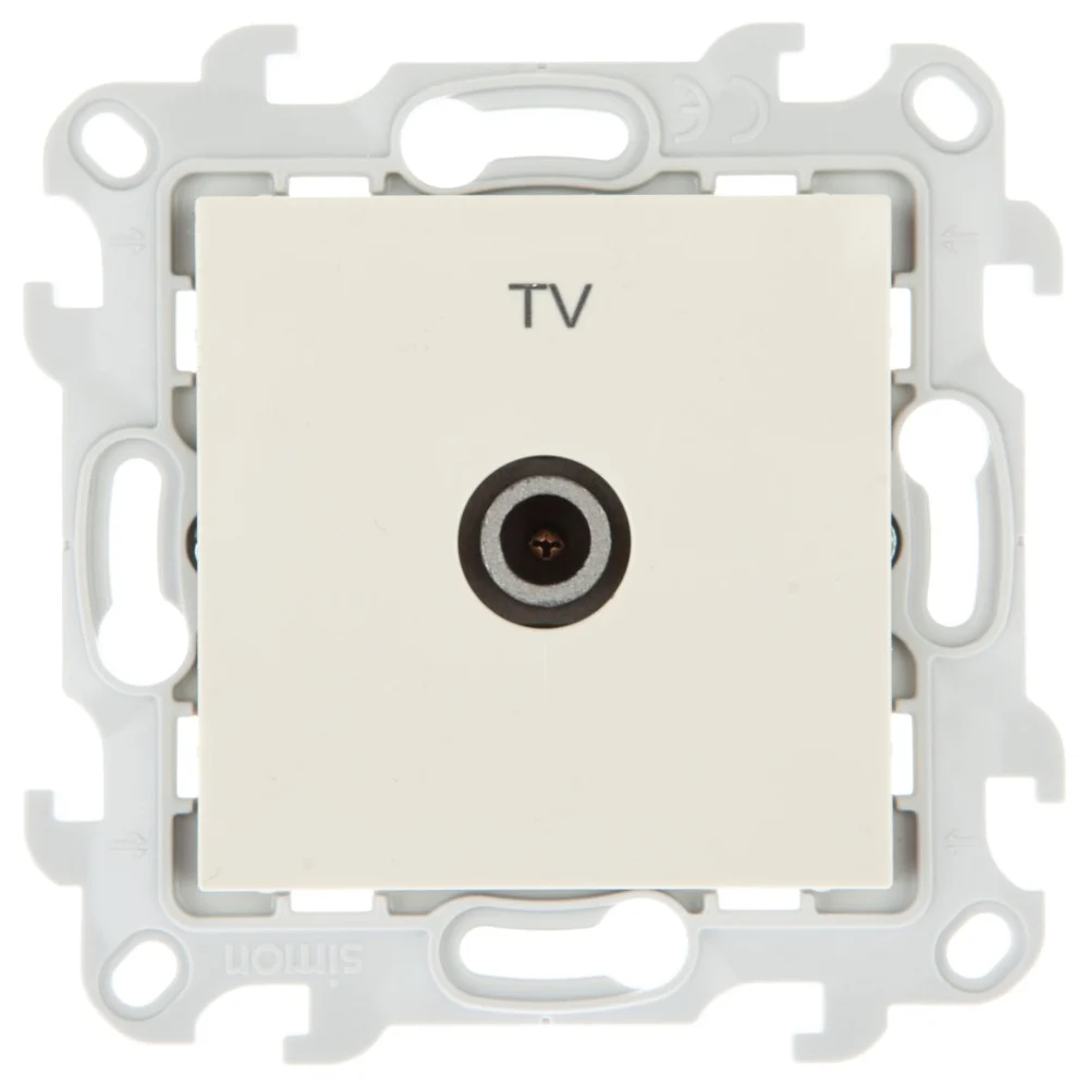 Проходная розетка TV Simon 2410475-031