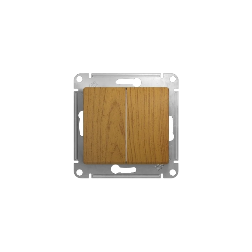 Двухклавишный переключатель Systeme Electric Glossa GSL000565