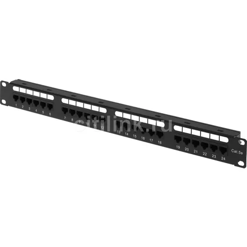 Патч-панель Lanmaster (NM-PPU24C) 19" 1U 24xRJ45 кат.5E UTP