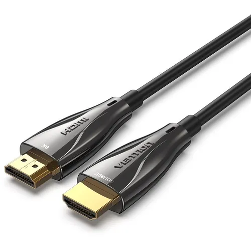 Кабель аудио-видео VENTION ALBBJ, HDMI (m) - HDMI (m), ver 2.1, медь луженая, 5м, GOLD, черный