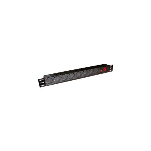 Блок распределения питания LanMaster TWT-PDU19-10A8P-3.0 , горизонт.размещ., SchukoХ8, Тип вход. тока 10A, 3м