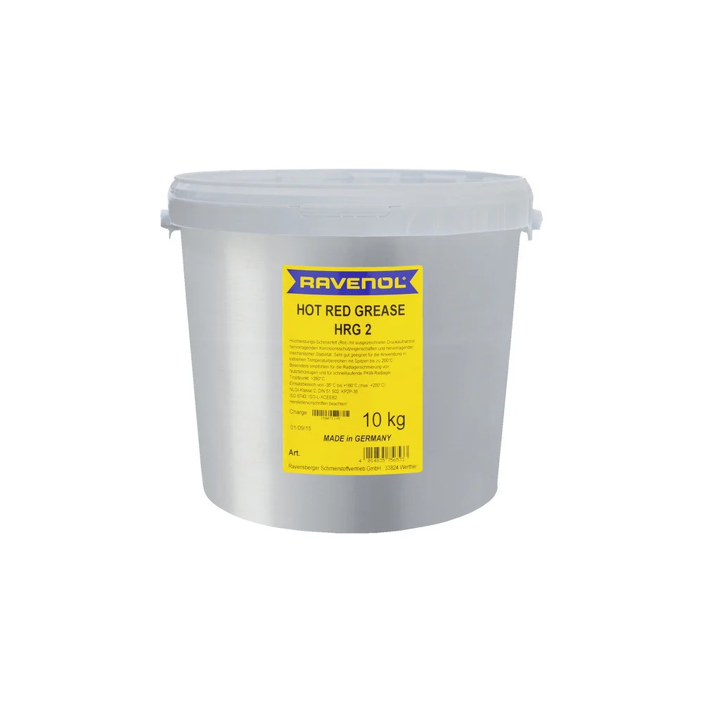 Смазка RAVENOL Hot Red Grease HRG 2, 10 кг 1340121-010-03-999