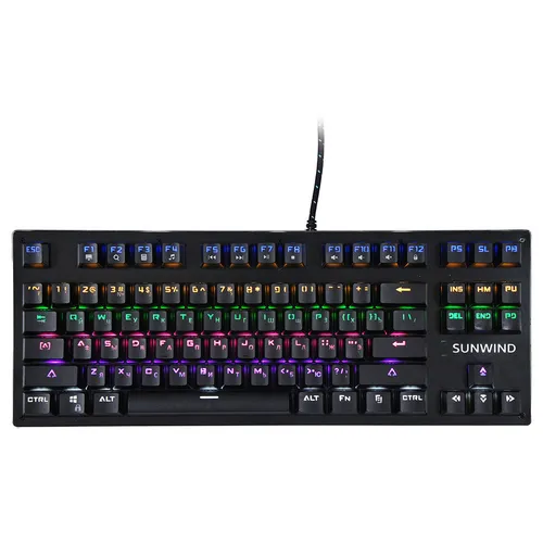 Клавиатура SunWind SW-K900G, проводная, USB, механическая, черный [1422332]