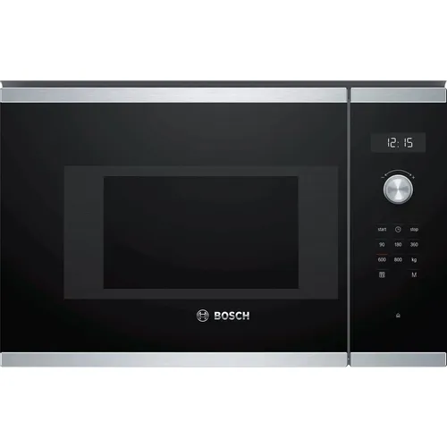 Встраиваемая микроволновая печь Bosch BFL524MS0, 20л, 800Вт, нержавеющая сталь