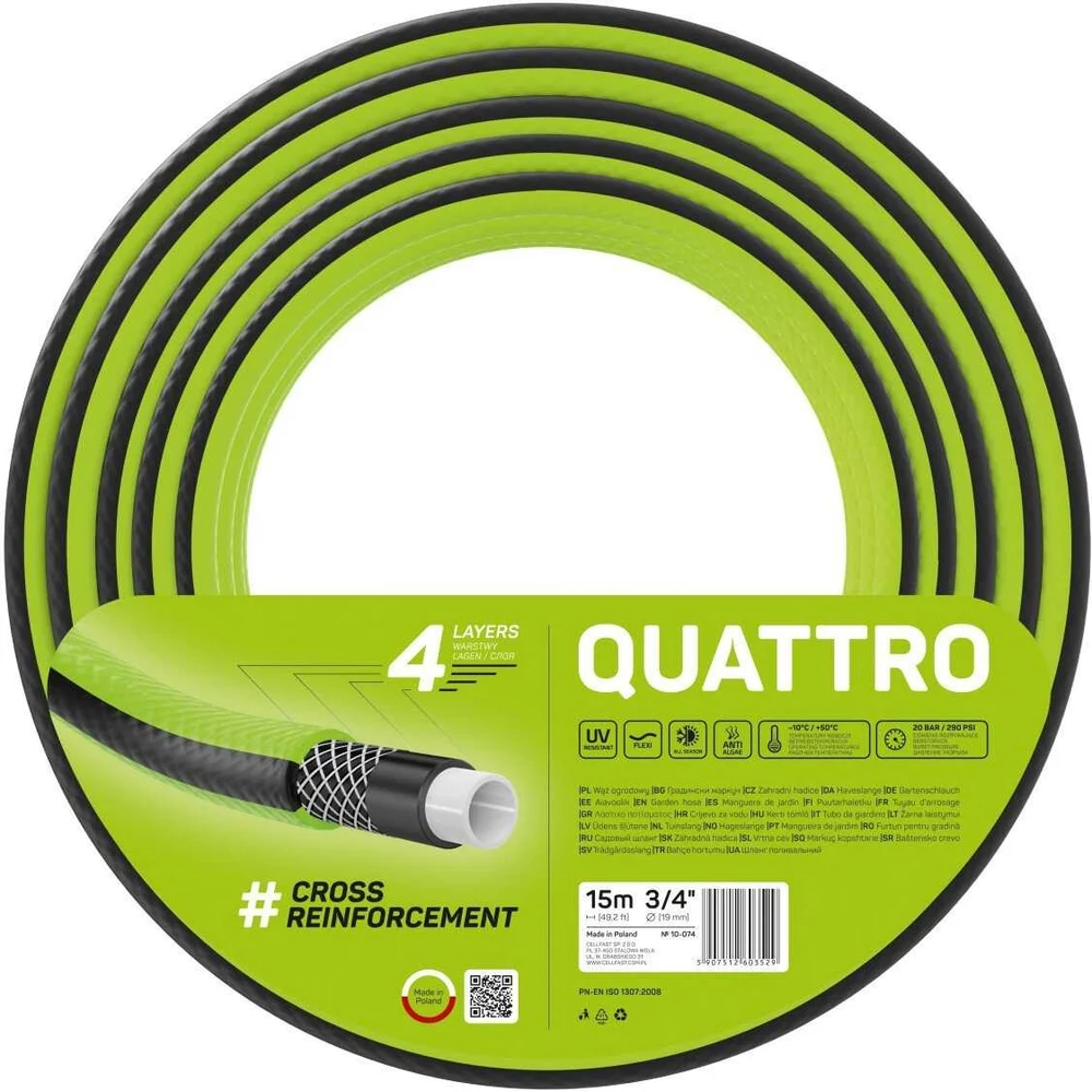 Садовый шланг Cellfast QUATTRO 10-074