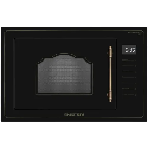 Встраиваемая микроволновая печь MEFERI MMO6025BK Retro, 25л, 900Вт, черный