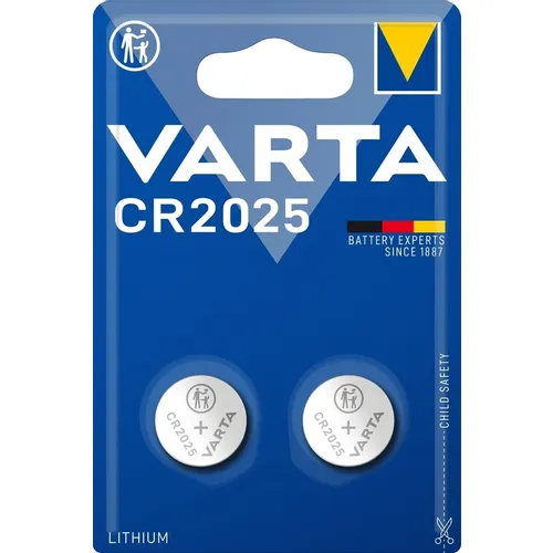 CR2025 Батарейка VARTA Electronics BL2, 2 шт.