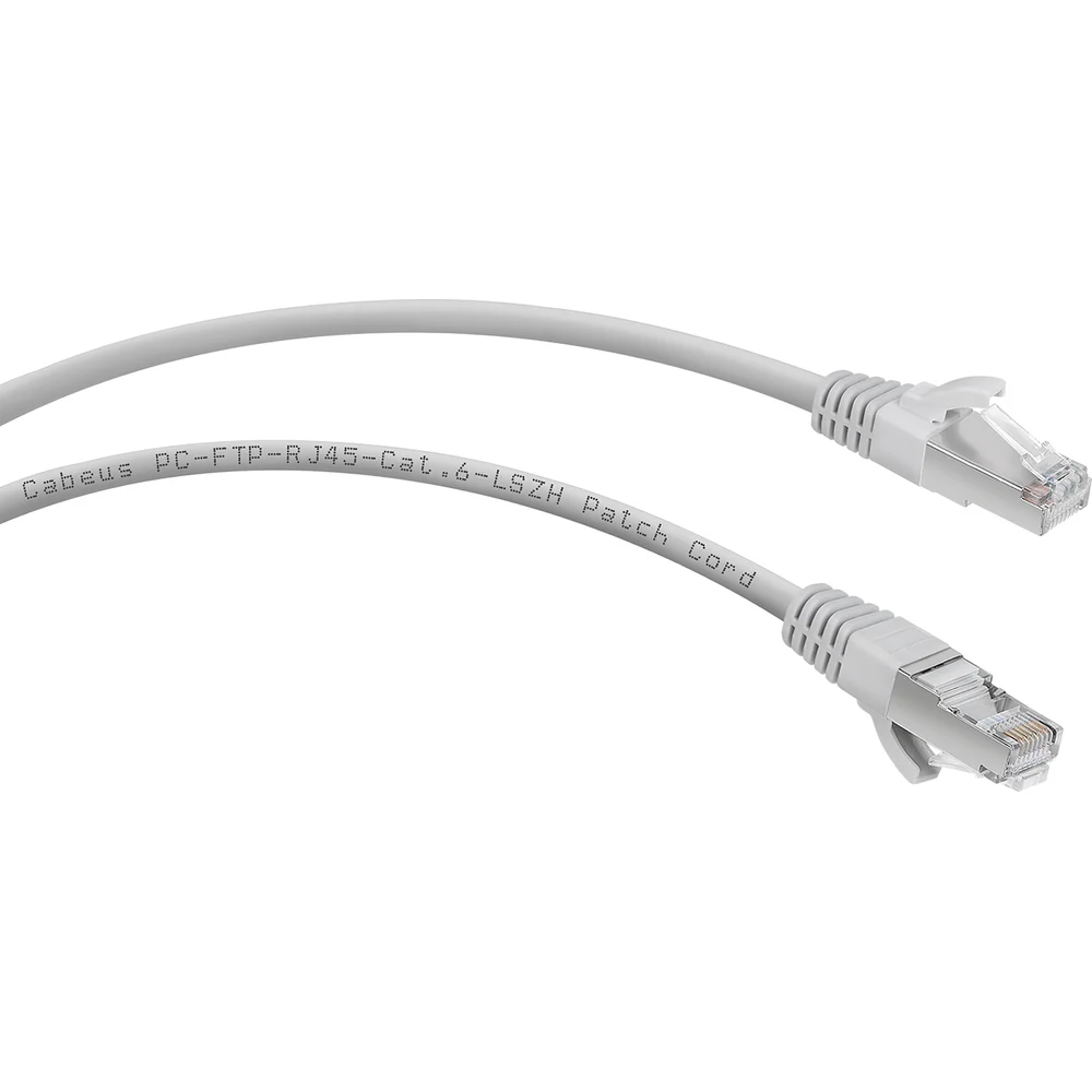 Экранированный патч-корд Cabeus PC-FTP-RJ45-Cat.6-10m-LSZH