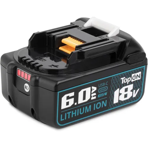Батарея аккумуляторная для Makita TopON TOP-MAK-18, 18В, 6Ач, Li-Ion [103803]