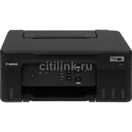 МФУ струйное Canon Pixma G3430 цветная печать, A4, с СНПЧ, черный [5989c009]