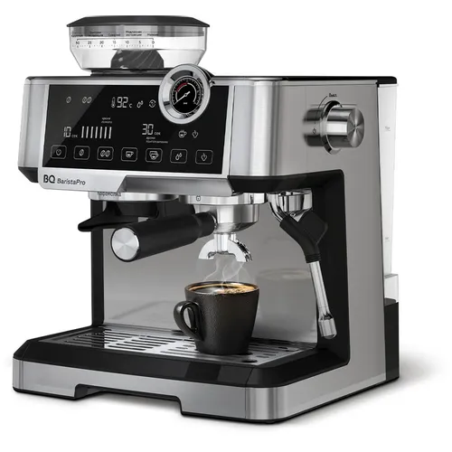 Кофеварка BQ CM5002, рожковая, нержавеющая сталь