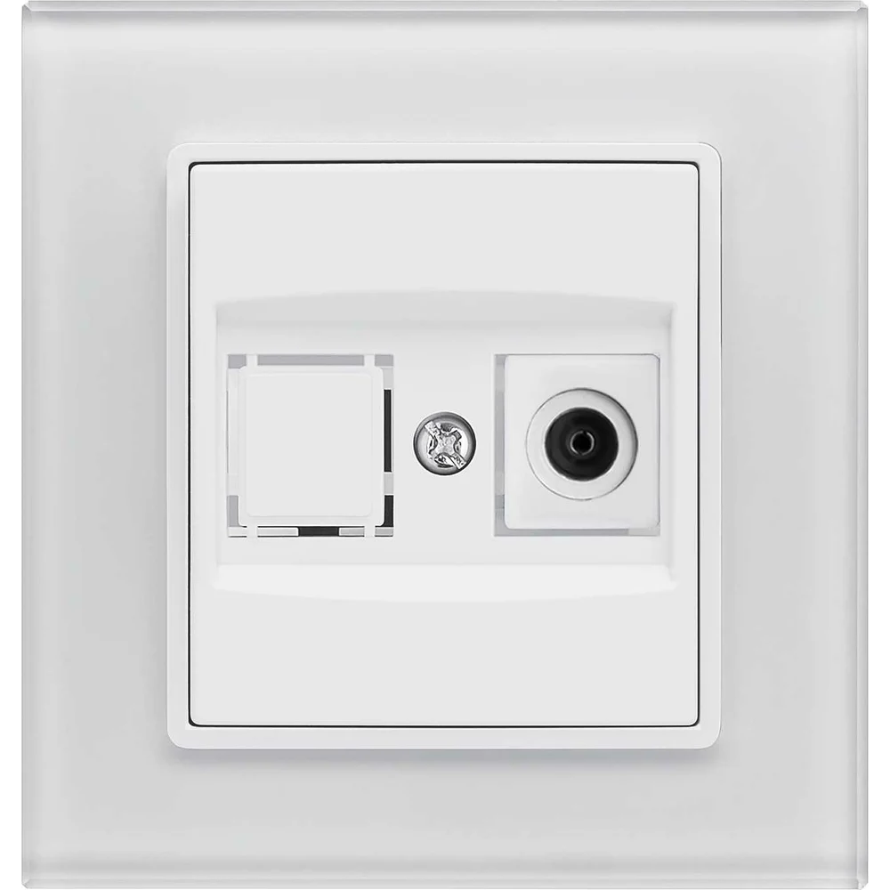 Телевизионная розетка Vesta Electric Exclusive White FRZ00040006BEL