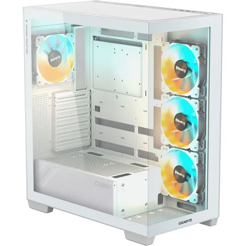 Корпус ATX Gigabyte GB-C500PI ST, Midi-Tower, без БП, белый