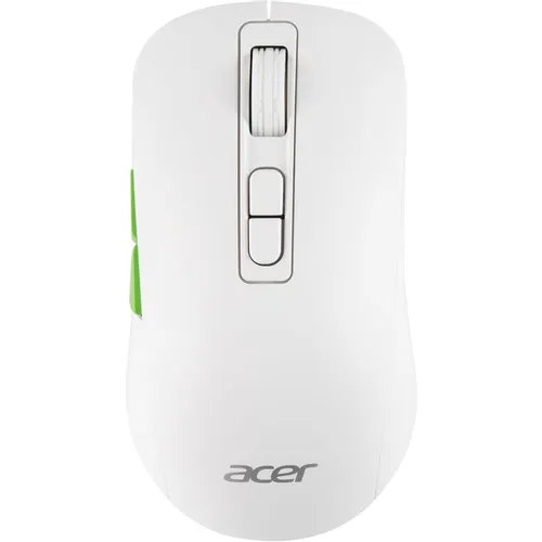 Мышь беспроводная Acer OMR311, игровая, Bluetooth/Радио, оптическая, USB, 2400dpi, белый [zl.mcecc.034]