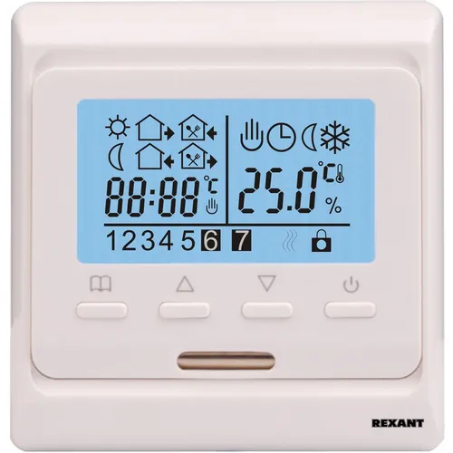 Терморегулятор Rexant R51XT 3500Вт белый (51-0532)