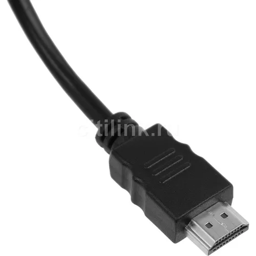 Кабель-переходник аудио-видео PREMIER 5-983AU, HDMI (m) - VGA (m), 5м, GOLD, черный [5-983au 5.0]