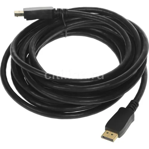 Кабель аудио-видео Buro V1.4, DisplayPort (m) - DisplayPort (m), ver 1.4, 5м, черный [bhp-dpp-1.4-5]