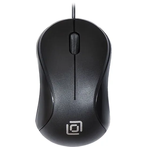 Мышь проводная Oklick 115S, оптическая, USB, 1200dpi, черный [711636]