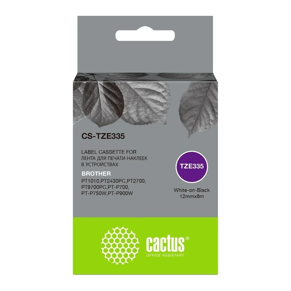 Ленточный картридж для brother 1010/1280/1280vp/2700vp Cactus tze-335 CS-TZE335