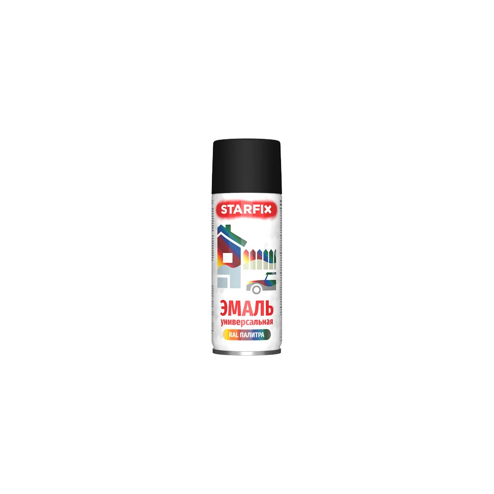 Универсальная аэрозольная краска-эмаль STARFIX SM-103039-1
